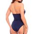 Rene Rofe - Policewoman Costume Bodysuit - Blue (S-L) 