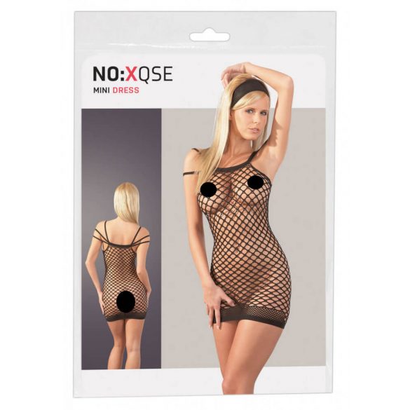 NO:XQSE - Sexy Fishnet Mini Dress - Black (S-L) 