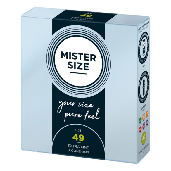 Mr. Size Slim Condoms - 49mm (3 Pack) 