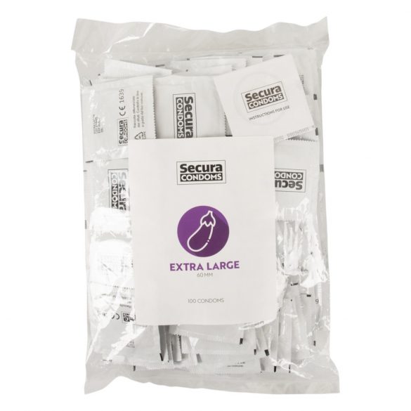 Secura Eggplant - Extra Large Condoms - 60mm (100 Pack) 