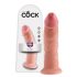King Cock 9 - clamp-on dildo (23cm) - natural