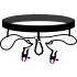 Bad Kitty - Crotchless Clamps with Panties - Purple-Black (S-L) 