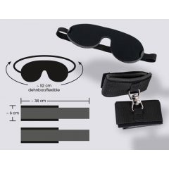 Bad Kitty - handcuffs and blindfold (black)