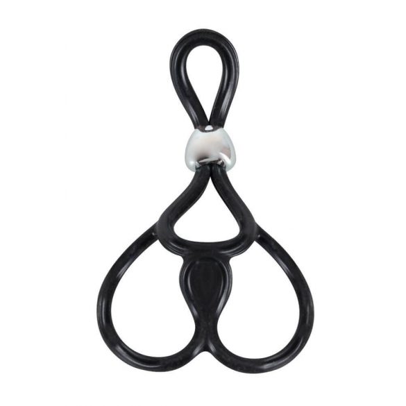 You2Toys - Triple, Adjustable Cock and Ball Ring (Black) 