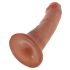 King Cock 6 Dildo (6 Inch) - Brown 