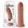 King Cock 8-inch Dildo - Dark Natural 