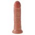 King Cock 8-inch Dildo - Dark Natural 