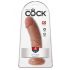 King Cock 8-inch Dildo - Dark Natural 