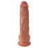 King Cock Large 10-Inch Dildo - Brown 