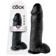 King Cock 12 Large Dildo with Balls (30 cm) - Black