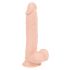 Nature Skin - Suction Cup Realistic Dildo - Natural (Medium) 