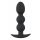 Black Velvet Heavy - 145g Round Anal Dildo (Black) 