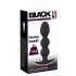 Black Velvet Heavy - 145g Round Anal Dildo (Black) 