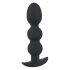 Black Velvet Heavy - 145g Round Anal Dildo (Black) 