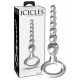 Icicles No. 67 - Beaded Glass Dildo with Grip Ring (Transparent) 