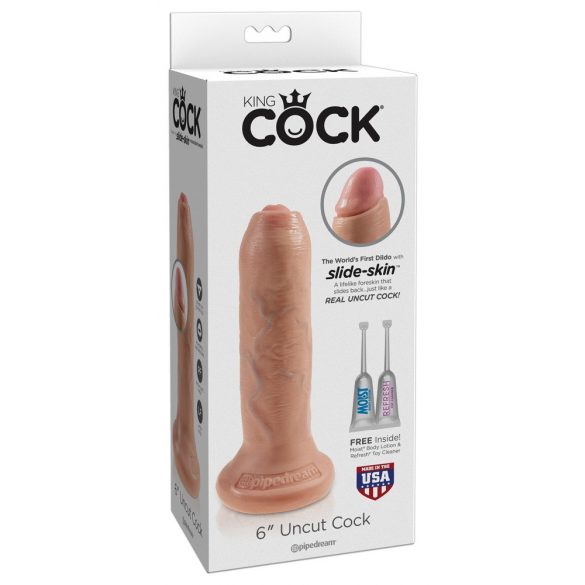 King Cock 6-inch Realistic Dildo - Nude 