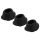 Womanizer Premium M - Replacement Suction Cup Set - Black (3pcs) 