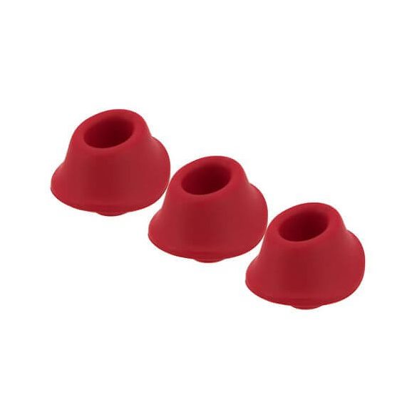 Womanizer Premium M - Replacement Suction Heads Set - Red (3pcs) 