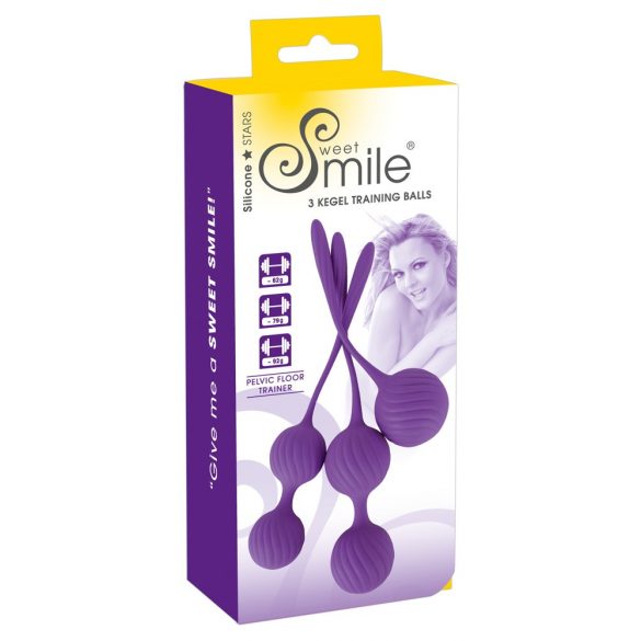 SMILE 3 Kegel - purple kegel ball set (3 pieces) 