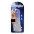 Crystal Clear - Clear Dildo with Suction Cup - 7.7 inch (Transparent-Purple) 