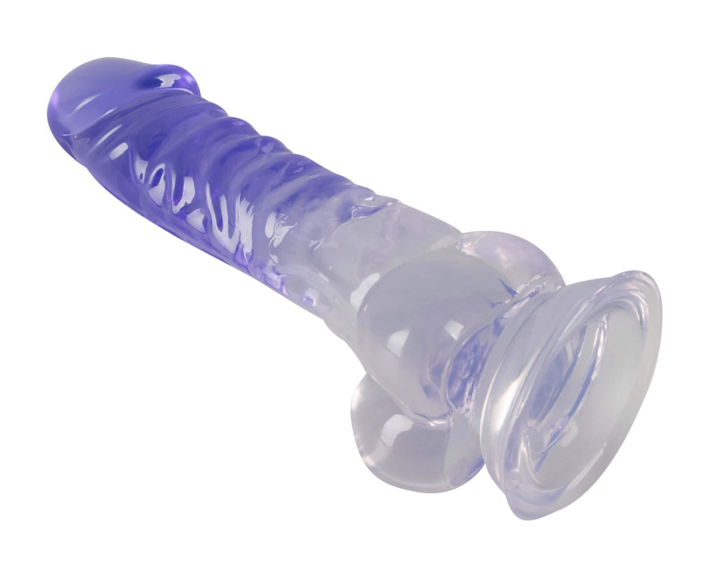 Crystal Addiction - Transparent Dildo - 19 cm - EasyToys