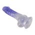 Crystal Clear - Clear Dildo with Suction Cup - 7.7 inch (Transparent-Purple) 