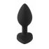 You2Toys Butt Plug - Black Anal Dildo with White Gem 