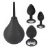 Black Velvet - Anal Dildo Set (4-Piece) - Black 