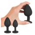 Black Velvet - Anal Dildo Set (4-Piece) - Black 