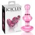 Icicles No. 75 - Heart Glass Anal Dildo (Pink) 