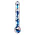 Icicles No. 08 - Wavy Double-Ended Glass Dildo (Transparent-Blue) 