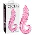 Icicles No. 24 - Ribbed Glass Dildo (Pink) 