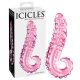 Icicles No. 24 - Ribbed Glass Dildo (Pink) 