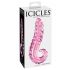 Icicles No. 24 - Ribbed Glass Dildo (Pink) 