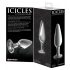 Icicles No. 26 - Tapered, Glass Anal Dildo (Clear) 