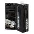 Icicles No. 38 - Leather Whip Glass Dildo (Clear-Black) 