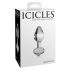 Icicles No. 44 - Tapered Glass Anal Dildo (Transparent) 