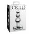 Icicles No. 47 - Triple Bead Glass Anal Dildo (Clear) 