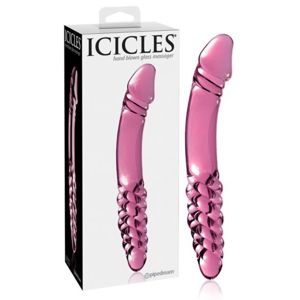 Icicles No. 57 - Double-Ended Glass Dildo (Pink) 