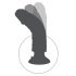 King Cock 10 - Bendable Suction Cup Vibrator (25cm) - Natural 