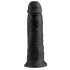 King Cock 10 - Large Suction Cup Dildo (10") - Black 