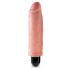 King Cock 6 Stiffy - Waterproof, Realistic Vibrator (6 Inches) - Natural 