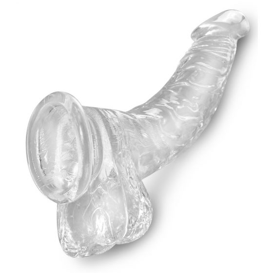 King Cock Clear 7,5 - clamp-on, testicular dildo (19cm)