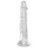 King Cock Clear 8 - Large Suction Cup Dildo (8 inch) 