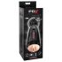 PDX Elite Dirty Talk - Rechargeable Vibrating Masturbator (Black) 