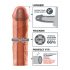 X-TENSION Mega 2 - Realistic Penis Sleeve (20.3 cm) - Natural 