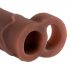 X-TENSION Perfect 2 - Ball Strap Penis Sleeve (19cm) - Dark Natural 