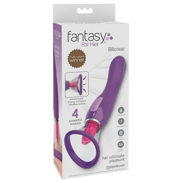 Fantasy - Battery Powered 3in1 Vibrator (Purple) 