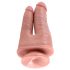 King Cock Double Dildo - Realistic Dual Dildo (Natural) 