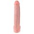 King Cock 15 - Suction Cup Dildo with Balls (38cm) - Natural 